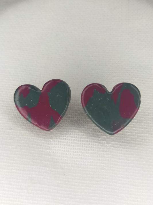 Red & Green Hearts