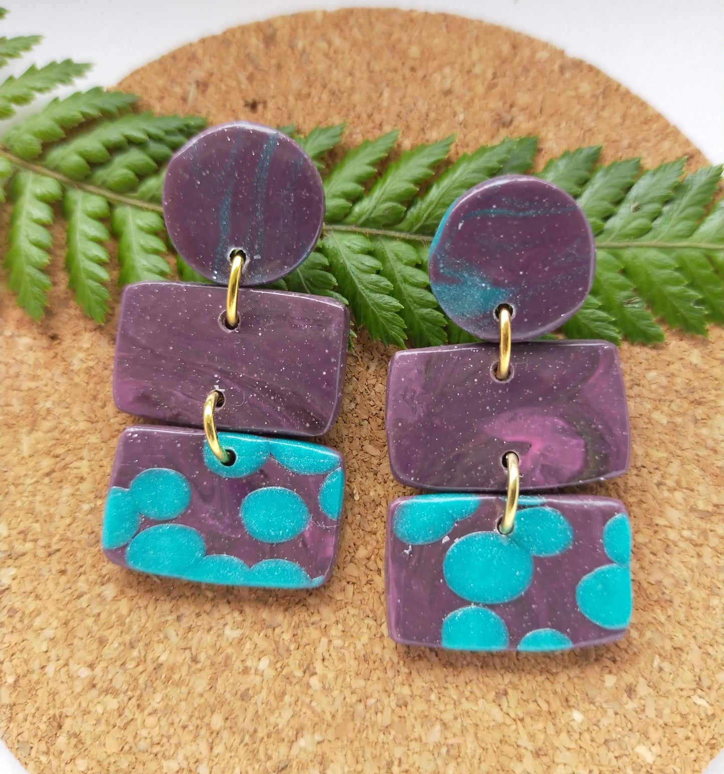 Small Purple & Turquoise